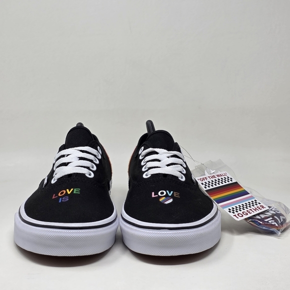 Vans Slip Ons Low Top Embroidery on Heels LGBTQ Sneakers Men's Size 11 New - Picture 8 of 9